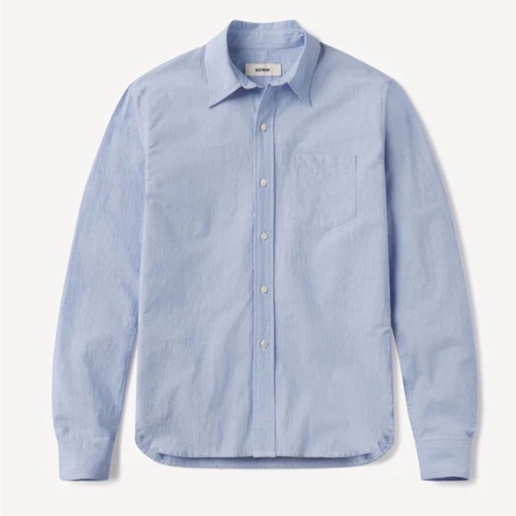 Buck Mason Tops - Buck Mason Mainstay Cotton Button Down Shirt Blue Size Small EUC